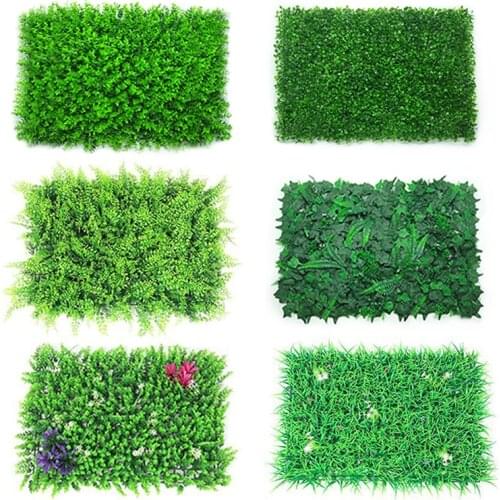 40x60cm Artificial Green Plant Lawns Carpet for Home Garden Wall Landscaping Green Plastic Lawn Door Shop Backdrop Image Grass