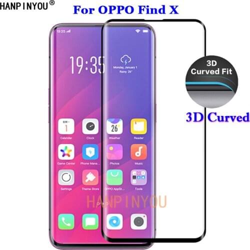 For OPPO Find X 6.42" 3D Full Coverage Curved Tempered Glass 9H Premium Screen Protector Film