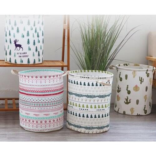 Dirty Laundry Basket Folding Large Capacity Clothing Storage Bucket Children Toy Basket Home Waterproof Organizer With Handles