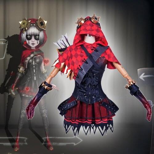 Game Identity V Cosplay Costumes Survivor Mechanic Tracy Reznik Cosplay Costume Red Riding Hood Skin Uniforms Clothes Suit Dress