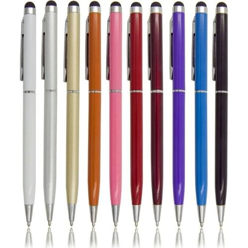 Hot Sale Lot 10x 2 in1 Screen Stylus Ballpoint Pen for iPad iPhone Samsung Tablet