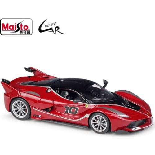 Maisto 1:24 Model Car Simulation Alloy Racing Metal Toy Car Children Toy Gift Collection Ferrari FXX K Assembly Version