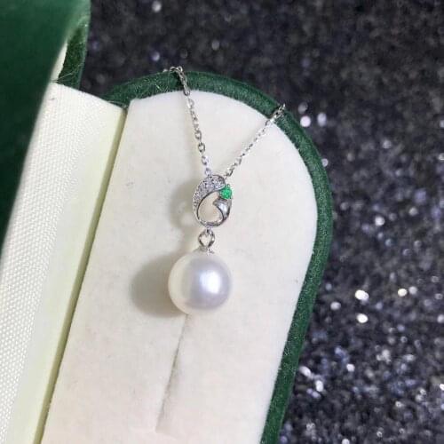 Fashion New 925 Sterling Silver Pendant Base Settings Mountings Findings Parts for Pearl Crystal Jade Agate 5pcs/lot