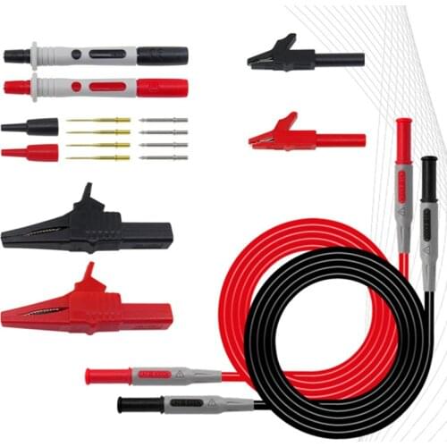 New Durable Multimeter Test Probe Wire Pen Cable Lead Alligator Clips Crocodile Clips Probe Kit CAT III 1000V