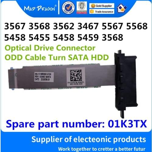 Optical Drive ODD Cable Conversion HDD Cable For Dell Inspiron15 5455 5458 5459 3567 3467 3568 Vostro 3458 3459 1K3TX 01K3TX