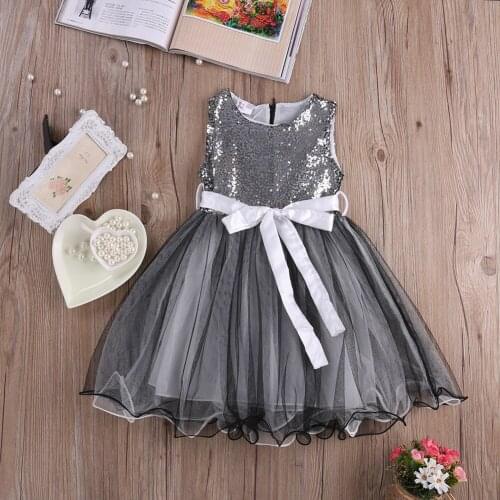 Girls Princess Party Wedding Bridesmaid Tutu Dresses Children Photograph Dresses