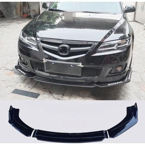 Applicable To For Mazda 6 ABS Plastic Primer Color Body Front Split Lip Fender Spoiler Auto Parts Axela 4 Door M6 Modification