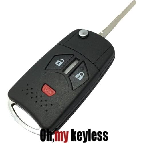Remote Flip Folding Key Shell for Mitsubishi Eclipse Lancer Endeavor Galant Outlander 3 4 Buttons Uncut Blank