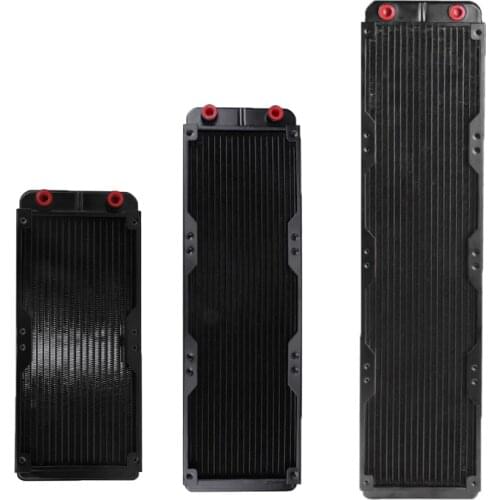 240mm/360mm/480mm 18 Tubes Computer Water Cooling Radiator Heat Exchanger With G1/4 Thread CPU Heat Sink for PC Water Cooling