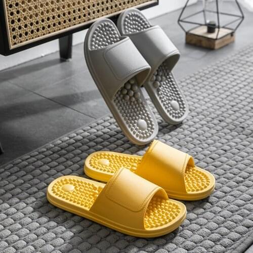 Slippers female summer couple new mens anti slip soft sole indoor wear resistant bathroom Hotel massage sandals