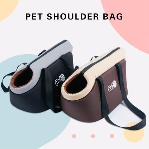 Outdoor Pet Shoulder Bag Portable Single Carrier Bags Soft Breathable Car Seat Dog Carriers Handbag for Dogs Accessories
