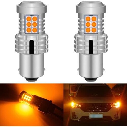 2pcs Canbus Error Free 1156 BA15S P21W PY21W Lamp Led Bulbs Car Rear Turn Signal Light For VW Passat B5 B5.5 B6 B7 B8 Golf 4