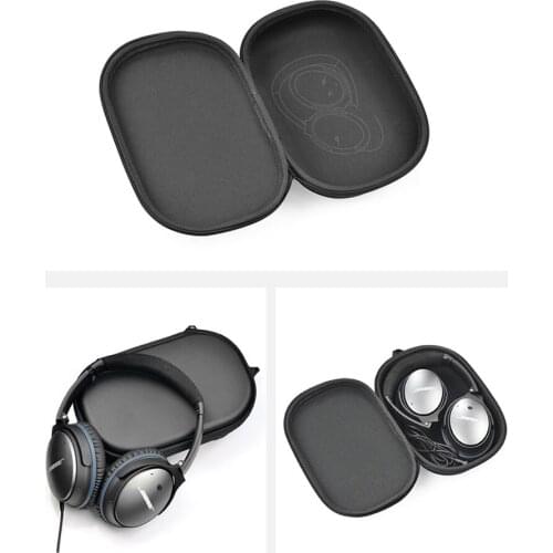 Universal Storage Case For Helmet Stereo Compatible for BOSE QC15 / QC25 / QC35 Headphone Portable Storage Box Protective Case