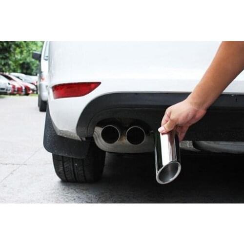 Higher star stainless steel 2units car mufflers,Exhaust pipe outlet decoration for Audi Q5/A4/B8 2009-2012,Q3 2010-2019