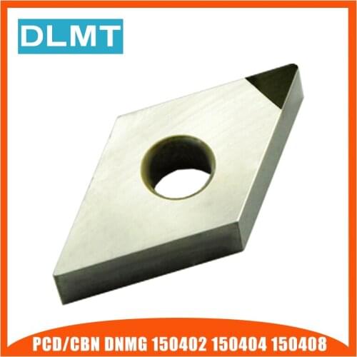 PCD/CBN DNMG150402 DNMG150404 DNMG150408 1PCS PCD Lame CNC Haute Durete Cutter Outils pour Diamant