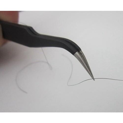 10pcs/lot DIY TOOLS Tweezer sAnti-static Forceps Accurate ESD-10//15 Straight Curved Electronic Craft Jewellery