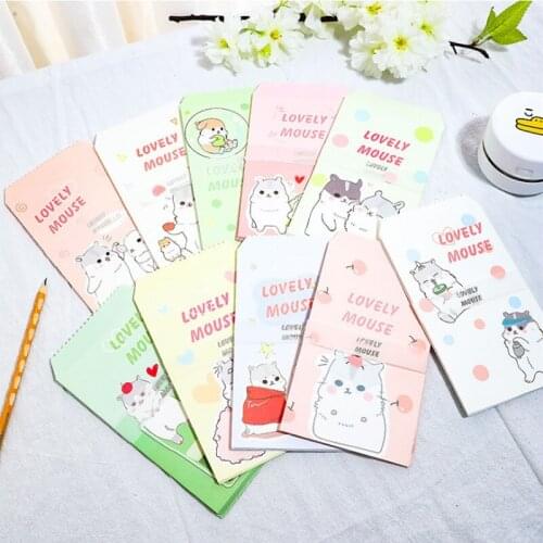 150pcs Cute Cartoo Animal Mouse Thanksgiving Blessing Stationery Student Message Greeting Card Shop Celebration Gift Envelope