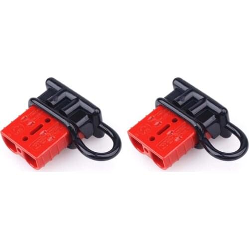 2PCS 50A 600V Charge Plug Quick Connector Kit Battery Trailer Electrical Power Cables Connectors