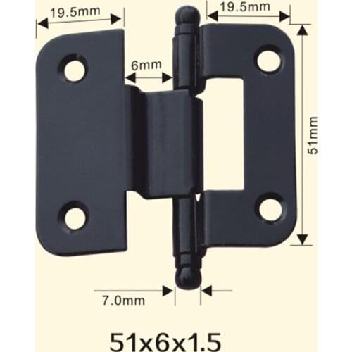 Freeshipping 51*6*1.5mm Iron Metal Hinge Sewing Machine Folding Table Furniture Flip Tray Hinges Big Door Hinges