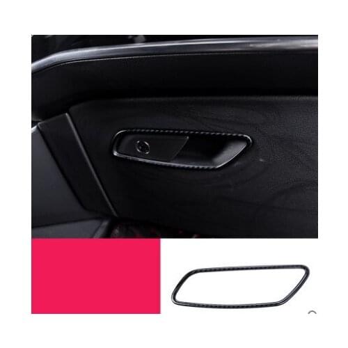 For Audi A6 2019 C8 Car Styling Glove Storage Box Handle Cover Trim Frame Sticker Interior Accessories