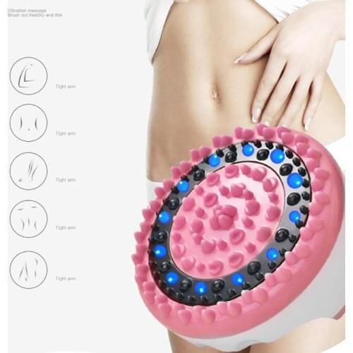 Electric Full Body Slimming Massager Brush Rechargeable Meridian Slimming Brush Vibrating Cellulite Remover Fat Burner Machine