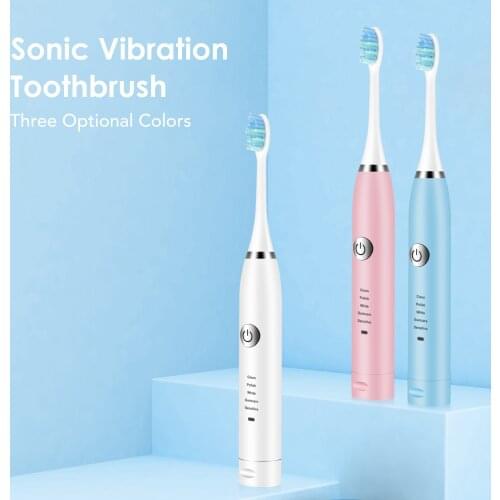 Electric Toothbrush 5 Adjustable Modes Sonic Vibration Tooth Brushes Cleaner USB Rechargeable Teeth Whitening Oral Care