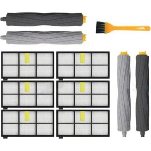HEPA Filters Side Brush Replace Kit Parts Accessories for IRobot Roomba 800 900 Series