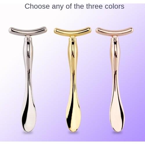 Eye cream stick zinc alloy U eye massage bar essence introduction bar mask face cream spoon