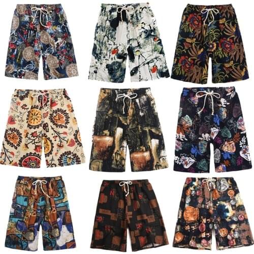 Summer Mens Beach Shorts Sweat-absorbent Light Plus Size Men Elasticity Comfortable Breathable Quick Dry Pocket Linen Shorts