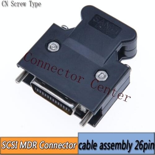 MDR Cable Connector male 26-Pin Compatible With 3M SCSI CN Connector 10326 10126