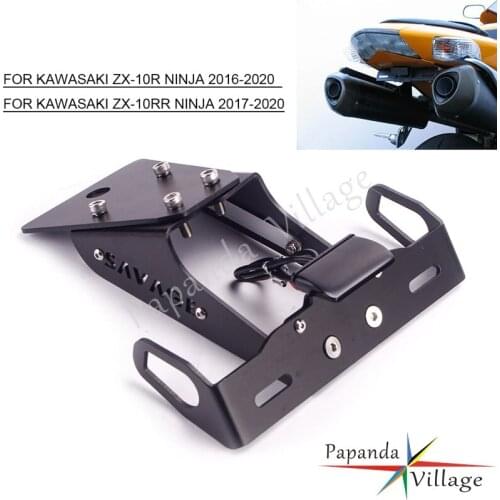 Motorcycle License Plate Rack Tail Tidy Fender Eliminator Bracket for KAWASAKI NINJA ZX-10R ZX-10RR ZX10R ZX 10R 2016-2020
