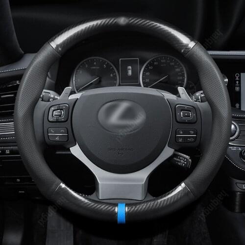 Steering wheel cover set for Lexus ES250 RX NX LS GSISGTLCRC carbon fiber car accessories steering wheel cover for girls