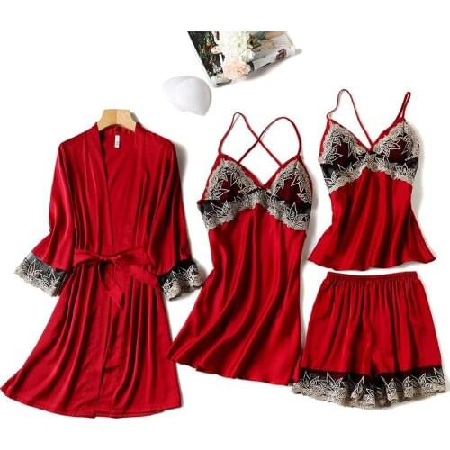 NANWUYUNYI Women's Silk Pajamas