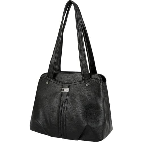 Sac A Dos Women Fashion Handbags Pu Leather Shoulder Bag Casual Soft Tote Bag Large Capacity Female Bolsa Quality Leather Purse