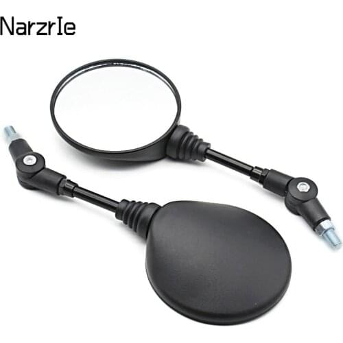 2pcs Foldable Round 10MM Scooter Rear Mirror for KTM Mirror Motocross Accessories for Bike Rearview Motorcycle Mirrors