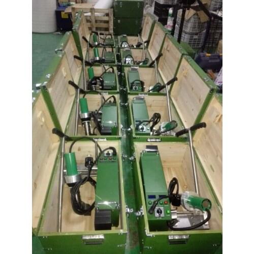 Roof welder for welding of thermoplastic roofing membranes, flashing, and seam overlaps