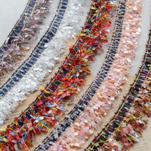 11 color color vintage Fringe Tassel Trim garment material DIY bag collar cuff jewelry accessories side lace 3.8CM