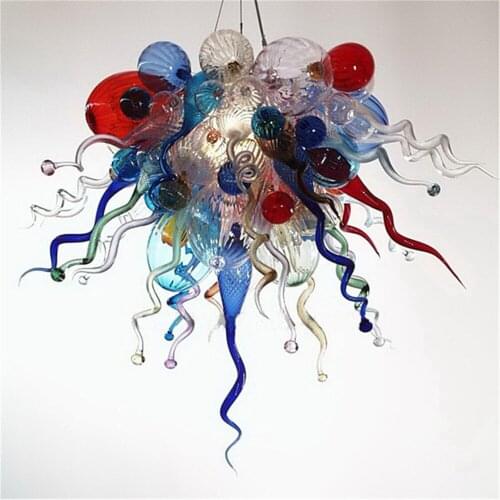 Indoor Decoration Mouth BLown Borosilicatem Bubble Shape Murano Glass Pendant Lamps