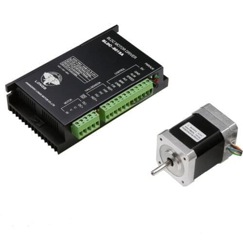 Free Ship to US/EU 1Axis Brushless DC Motor 52W 24V Nema17 4000RPM 42BLF02 Driver Controller CNC Router Plasma Medical