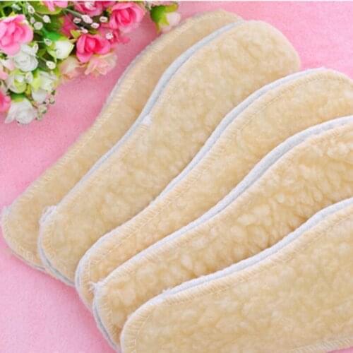 7 Sizes 1pair Fleece Thermal Insoles Snow Boots Warm Winter Comfort Pads Feet Care Massage Keep Warm Unisex Shoes Insoles