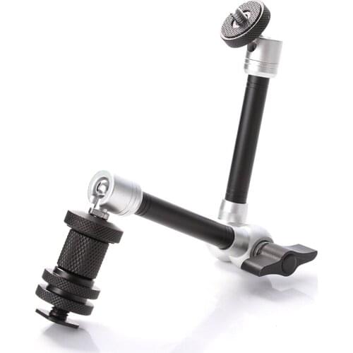 11" Adjustable Friction Articulating Magic Arm f Super Clamp DSLR Camera Monitor