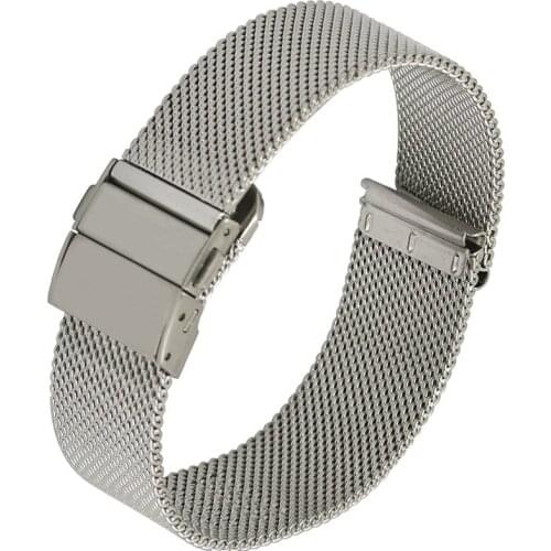 16mm 18mm 20mm 22mm Universal Milanese Watch Band Stainless Steel Watch Strap Quick Release Watchband