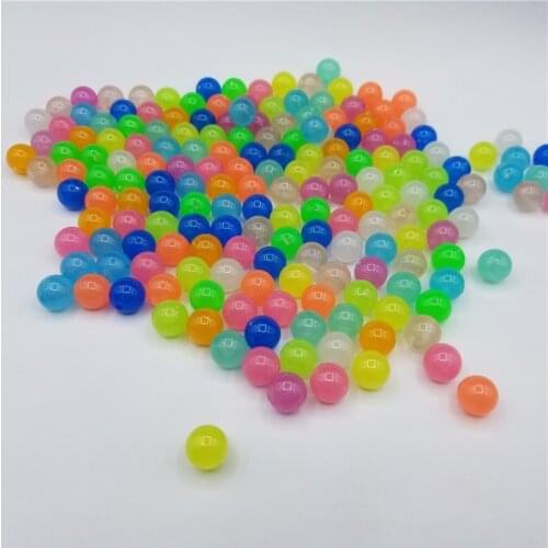 6-12mm Acrylic Beads For Jewelery Making Luminous Fishing Loose Spacer Beads DIY Necklace Bracelet Accessories