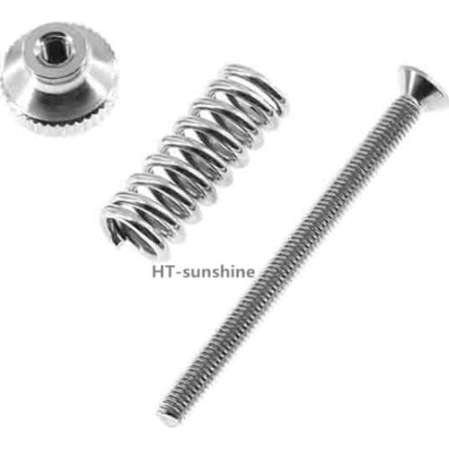 3D printer accessories M3 leveling nut countersunk head screw MK3 aluminum substrate hot bed countersunk head leveling spring as