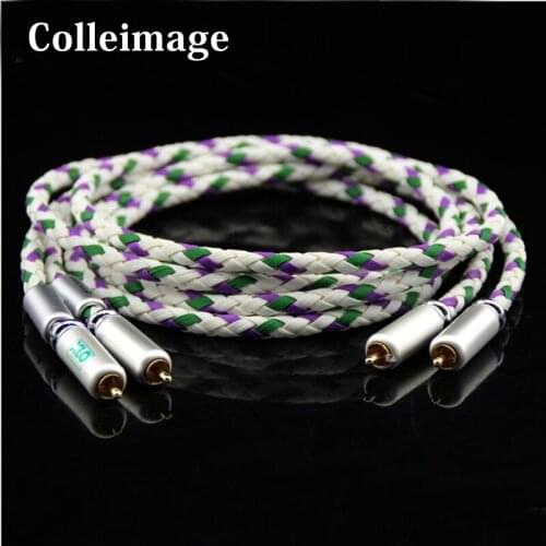 Colleimage Hifi Audio Cable RCA interconnect Cable XLO Signature CD DVD Amplifier Multinedia Interconnection Rca Audio Cable