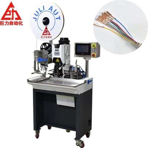 Automatic Multi Core Cable Sheathed Wire Stripping Crimping Terminal Machine For Flat Cable Crimping