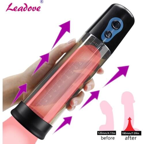 Automatic Strong Penis Enlargement Exercise Tools Vibrator for Men Electric Penis Extend Vacuum Train Pump Masturbator Sex Toy