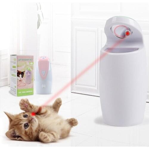 USB Charging Automatic Rotating Laser Light Infrared Laser Funny Cat Toy Electric Cat Toy Laser Funny Cat Stick 5