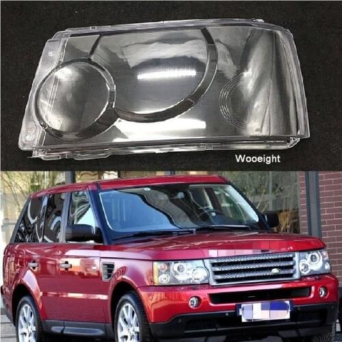 Wooeight Car Replacement Auto Shell Cover Clear Shade Caps Car Headlamp Lens Fit For Land Rover Range Rover Sport 2005 2006-2009