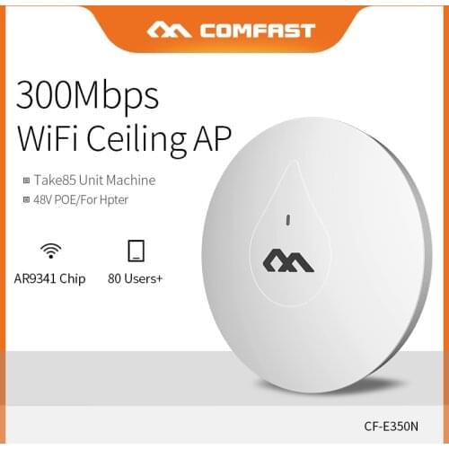 Comfast 300Mbps Wireless Ceiling AP Wifi Router 2.4G for Big Area Wifi Coverage Access Point AP Extender Router CF-E350N